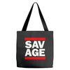 Martinez Twins savage Tote Bags