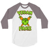 vegan pirate 3/4 Sleeve Shirt