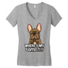 where's my coffee Women's V-Neck T-Shirt