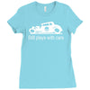 gearhead still plays with cars Ladies Fitted T-Shirt