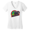 mushroom city bullets Women's V-Neck T-Shirt