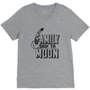 Family Trip To Moon V-Neck Tee
