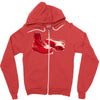 red skinhead bovver boots ideal birthday gift or present Zipper Hoodie