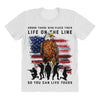 Honor Those Who Place Their Life On The Line All Over Women's T-shirt