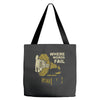 where words fail music speaks Tote Bags