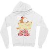 chicken permission Zipper Hoodie