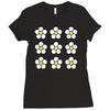 small daisies floral Ladies Fitted T-Shirt