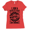 Libra Hated By Many Wanted By Plenty Ladies Fitted T-Shirt