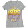 legends are born in 1988 hoodie 5 Ladies Fitted T-Shirt