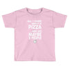 care about pizza and 3 people girls Toddler T-shirt