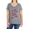 rad white and blue Ladies Curvy T-Shirt
