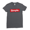 simple red Ladies Fitted T-Shirt