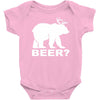 new bear deer beer funny Baby Onesie