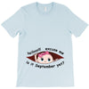 September Peeking Out Baby Girl T-Shirt