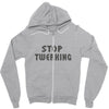 stop twerking Zipper Hoodie