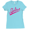 believe hand lettering printed t shirt Ladies Fitted T-Shirt