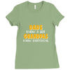 grandpa gift grandpas know Ladies Fitted T-Shirt