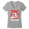 no flex zone arm gym workout Women's V-Neck T-Shirt