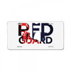 Red Guard License Plate