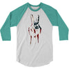 peace and love usa flag 3/4 Sleeve Shirt