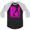 run harder gym workout 3/4 Sleeve Shirt