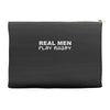 real men play rugby Accessory Pouches