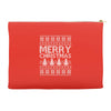 ugly merry christmas Accessory Pouches
