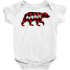 mama christmas bear Baby Bodysuit