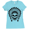 skull Ladies Fitted T-Shirt