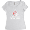 battle ground chicken dinner Women's Triblend Scoop T-shirt