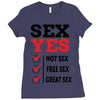 Sex Yes Please Ladies Fitted T-Shirt