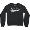 sunday funday (white) Crewneck Sweatshirt