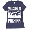 welcome to pochinki Ladies Fitted T-Shirt