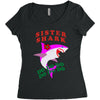 Sister Shark -Shark Do Do Do Women's Triblend Scoop T-shirt