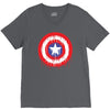 captain america dying bleeding logo V-Neck Tee