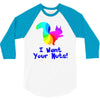 i want your nuts 3/4 Sleeve Shirt