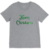 merry christmas green glitter V-Neck Tee