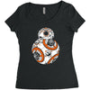 calavera droid Women's Triblend Scoop T-shirt