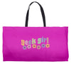geek girl daisies Weekender Totes