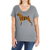 tiger pattern Ladies Curvy T-Shirt