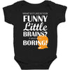 funny little brains Baby Bodysuit