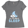 All You Need is Sleep Women's Triblend Scoop T-shirt