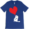 bird love heart animal graph note music party pop art gift T-Shirt