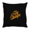 the be sharps Throw Pillow