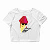 through being cool graphic Crop Top