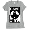save the vinyl Ladies Fitted T-Shirt