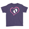 Baby Girl with Heart Any Name Customized Youth Tee