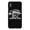 all i caught was this crappie fish iPhoneX Case