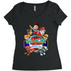 paw patrol birthday boy grandpa Women's Triblend Scoop T-shirt