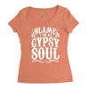 blame it on my gypsy soul Women's Triblend Scoop T-shirt